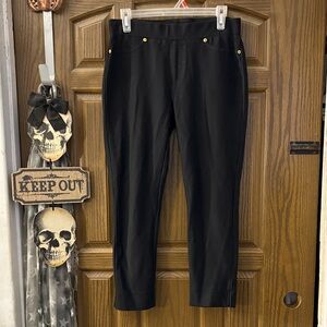 Michael Kors Sleek Black Cropped Jeggings